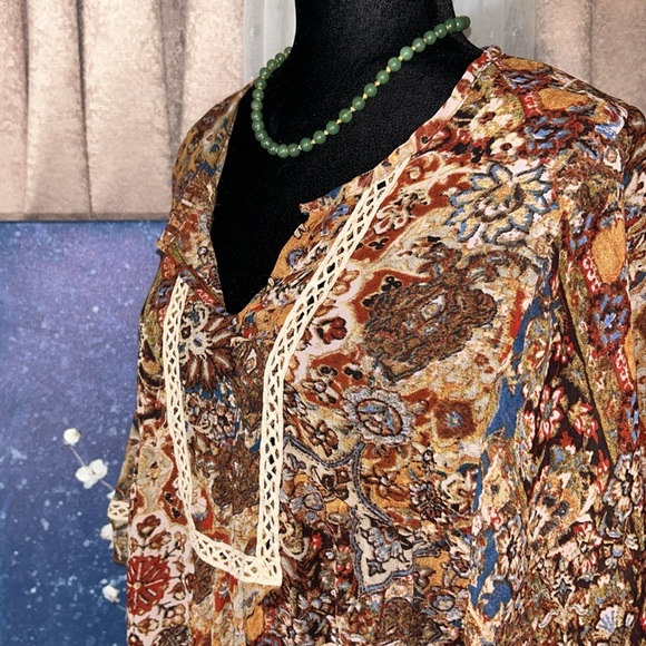 Cha Cha Vente Size M Boho Blouse - Picture 4 of 11